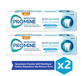 Sensodyne Promine Aktif Diş Minesi Kalkanı Beyazlatıcı Diş Macunu 75 ml x 2 ADET