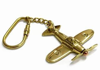 Kanonik Education Pirinç Uçak Anahtarlık