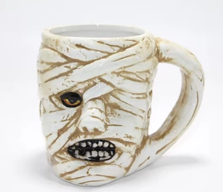 Mumya Figürlü 3D Kabartmalı Kupa Bardak