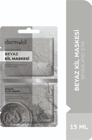 Dermokil Beyazlatıcı Etkili Beyaz Kil Maskesi 15Ml