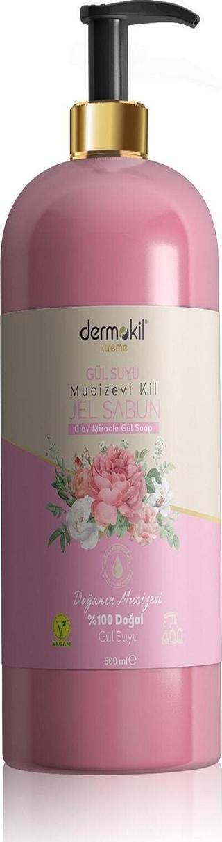 Dermokil Gül Suyu Mucizevi Kil Jel Sabun 500 Ml