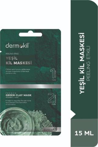 Dermokil Peeling Etkili Yeşil Kil Maske 15Ml