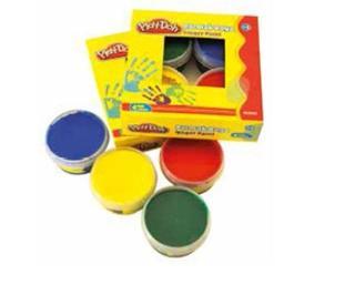 Play-Doh 4 Renk Parmak Boyası 50ml Play-Pr017