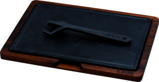 Lava Döküm Ahşap ve Döküm Demir Hot Plate Servis Tahtası. Ölçü 20x30cm.