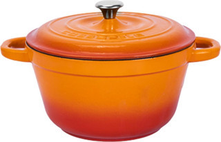 Lava Döküm Yuvarlak Tencere Döküm Demir Kapak New Heritage Serisi Çap(Ø)24cm.