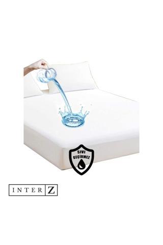 INTER Z Fitted Sıvı Geçirmez Mikrofiber Yatak Koruyucu Alez (Tüm Ebatlar) Beyaz