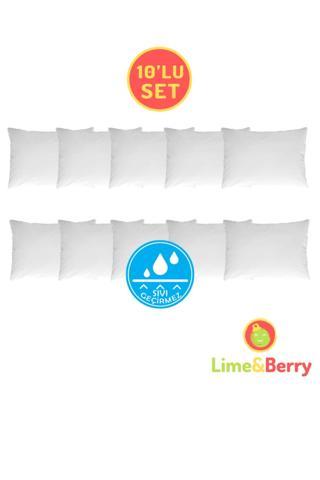 Lime and Berry Lime&berry 10'lu Yastık Koruyucu, Sıvı Geçirmez Yastık Alezi, 50 X 70 Cm Beyaz