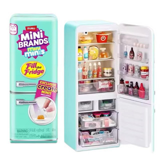 Mini Brands Mini Buzdolabı Seti – Işıklı Mini Fridge + Mini Yiyecek Aksesuarları Oyuncak