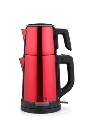 King Kcm331 Tea Pro Çay Makinesi Kırmızı