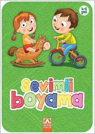 Sevimli Boyama - Yeşil - Kolektif  - Altın Kitaplar