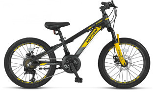 ÜMİT 2078 MOTION M-2D ERKEK ÇOCUK BİSİKLETİ 254H 20 JANT 21 VİTES SİYAH SARI