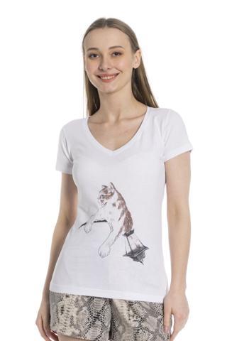 Zümrüt Şaziye Kadın Lamba Baskı T-Shirt