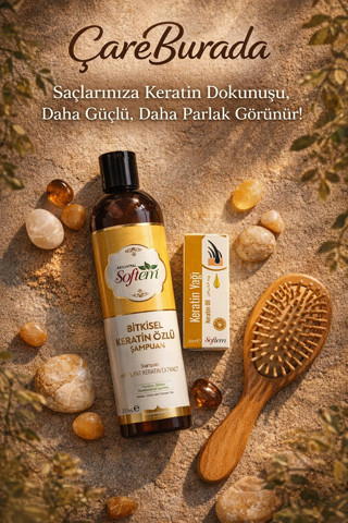 ÇareBurada Keratin Özlü Şampuan 400 ml + Keratin Yağı 20 ml