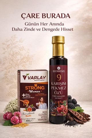 ÇareBurada WMN Set - Strong Women Macun 450 g + 9 Karışım Pekmez Özü 330 ml