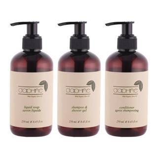 Pompalı Doldurulabilir Plastik Pet Boş Şişe Sabun Şampuan Saç Kremi için 250 ml. 3'lü