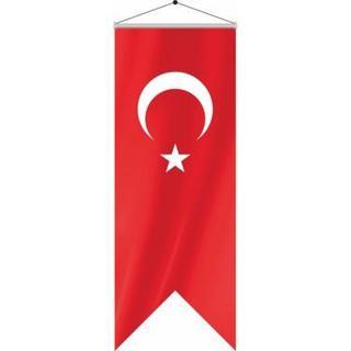 Türk Bayrağı Alpaka Kırlangıç 75x300 cm - 5 Adet