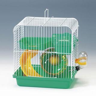 EuroGold Hamster Kafesi Yeşil Beyaz (23x17x25)