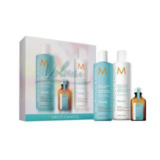 Moroccanoil Volume Spring Kit Extra Volume Şampuan 250ML Saç Kremi 250 ML ve Saç Bakım Yağı 25ML 3lü Set