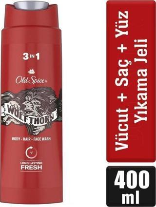 Old Spice Wolfthorn 3 In1 Duş Jeli+Şampuan 400 ml