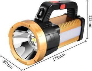 Watton 6 Mod Şarjlı EL Feneri Projektör Tipi Wt-615