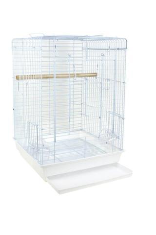 Best Cage Orta Boy Papağan Kafesi Beyaz - 1. Kalitede Ithal Üründür