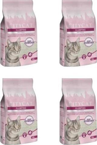 City Cat Baby Powder İnce Kedi Kumu 10 lt X 4 Adet