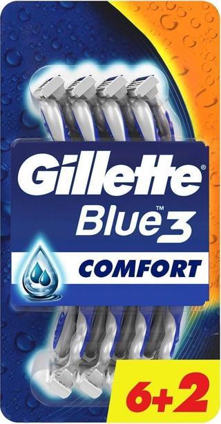 Gillette Blue3 Comfort Kullan At Tıraş Bıçağı 8'Li