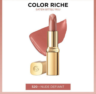 L'Oréal Paris Color Riche Saten Bitişli Ruj - 520 Nude Defiant