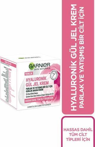 Garnier Hyaluronik Gül Jel-Krem - Parlak ve Yatışmış Bir Cilt İçin Günlük Bakım Kremi