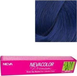 Neva Color Premium Kalıcı Krem Saç Boyası 0.11 Yoğun Mavi