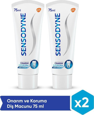 Sensodyne Onarım Ve Koruma 75Ml Diş Macunu 2'Li Paket