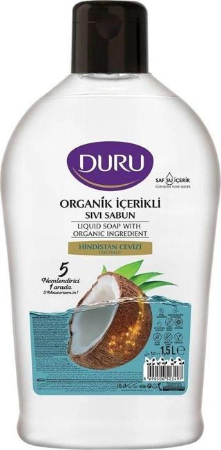 Duru Organik Içerikli Sıvı Sabun Hindistan Cevizi 1.5 Lt