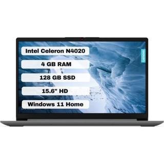 Lenovo IdeaPad 1 Intel Celeron N4020 4gb 256 gb M.2 SSD  82V700A9TXATL1  W 11H 15.6" Taşınabilir Bilgisayar