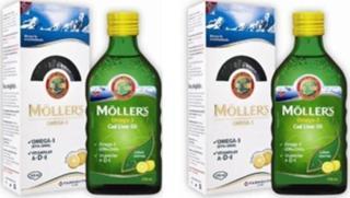 Möller's Omega3 Limon Aromalı Balık Yağı Şurup 250 ml 2'li Set