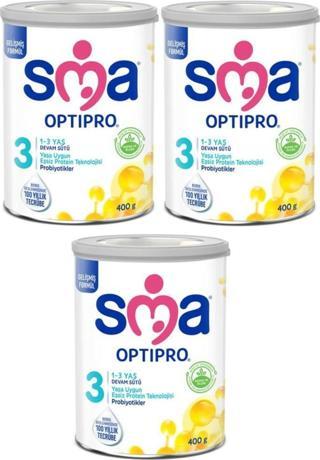 SMA Optipro Probiyotik 3 Devam Sütü 400 Gr X 3 Adet