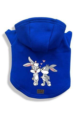 Paws Secret Köpek Kıyafeti Köpek Sweatshirt Hoodie Köpek Ürünleri Kedi Kıyafeti - Aşık Bugs Bunny L
