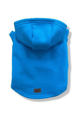 Paws Secret Köpek Kıyafeti Köpek Sweatshirt Hoodie Köpek Ürünleri Kedi Kıyafeti - Basic Açık Mavi L