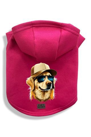Paws Secret Köpek Kıyafeti Köpek Sweatshirt Hoodie Köpek Ürünleri Kedi Kıyafeti - Şapkalı Golden L
