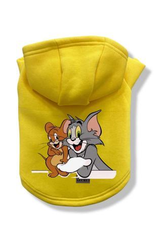 Paws Secret Köpek Kıyafeti Köpek Sweatshirt Hoodie Köpek Ürünleri Kedi Kıyafeti - Tom Ve Jerry XL