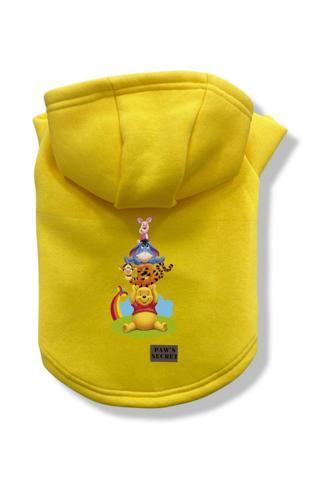 Paws Secret Köpek Kıyafeti Köpek Sweatshirt Hoodie Köpek Ürünleri Kedi Kıyafeti - Winnie The Pooh L