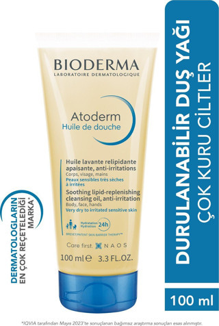Bioderma Atoderm Shower Oil Kuru Cilt Nemlendirici Besleyici Duş Yağı Niasinamid 100 ml