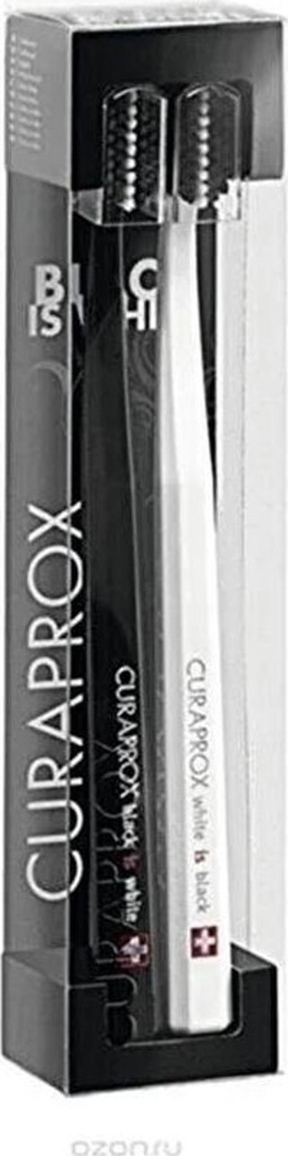 Curaprox Black&white Edition Aktif Karbon Uçlu Ikili Diş Fırçası
