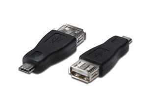 USB Adaptörü, micro B Erkek - USB A Dişi, USB 2.0 uyumlu