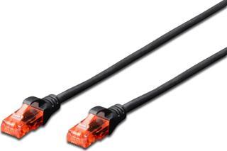 Beek CAT. 6 Patch Kablo, U/UTP, 10 metre, AWG 26, Siyah Renk, LSZH