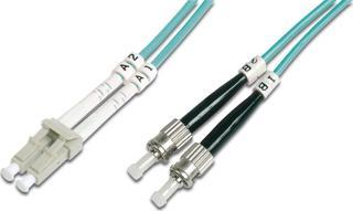 Beek LC-ST Fiber Optik Patch Kablo, Multimode OM 3 50/125 Duplex, 3.0mm, LSZH, 2 metre