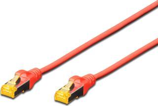 Beek CAT 6A SFTP/PIMF (Pairs In Metal Foil) Patch Kablosu, LSZH, 0,25 metre, AWG 26, Kırmızı Renk