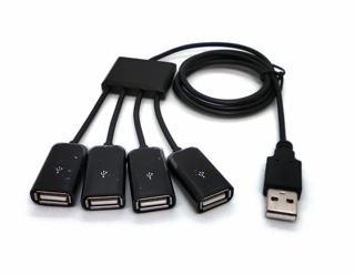 Beek USB 2.0 4 Port Kablolu Hub, 4 x USB A Dişi, 1 x USB A Erkek USB 2.0 Cable Hub, 4-