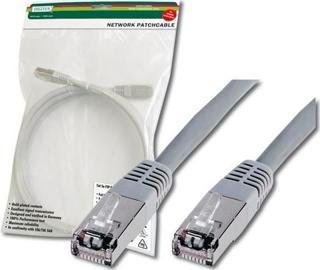 Digitus CAT. 5E SF-UTP Patch Kablo, 0,5 metre, AWG 26, Gri Renk