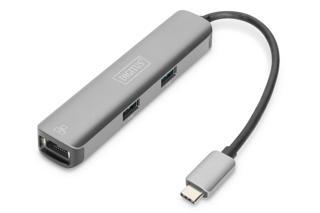 Digitus USB Tip C Docking Station, 5 Port  (USB-C™ Dock, 5 Port)&lt;br&gt;1 x HDMI port (UHD çözünür