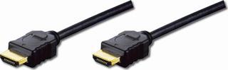 Digitus HDMI High Speed with Ethernet Bağlantı Kablosu (HDMI 1.3), Full HD, 1080p, HDMI Tip A Erkek 